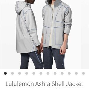 lululemon athletica Light Gray Ashta Shell Raincoat for Men Size Medium